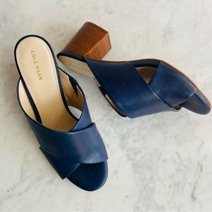 Cole Haan Gabby Navy Sandal sz 9